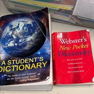 Webster's New Pocket Dictionary and A Student's Dictionary